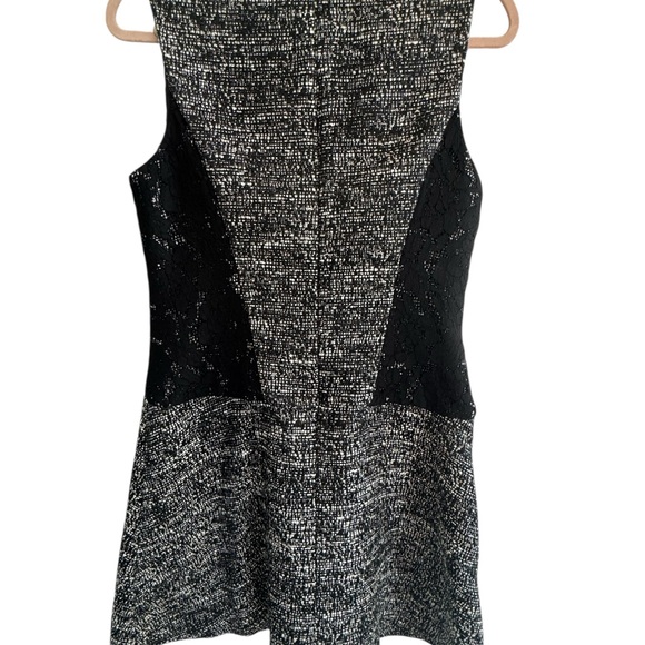 Banana Republic Black and Gray Mini Dress Size 10 - Picture 7 of 9